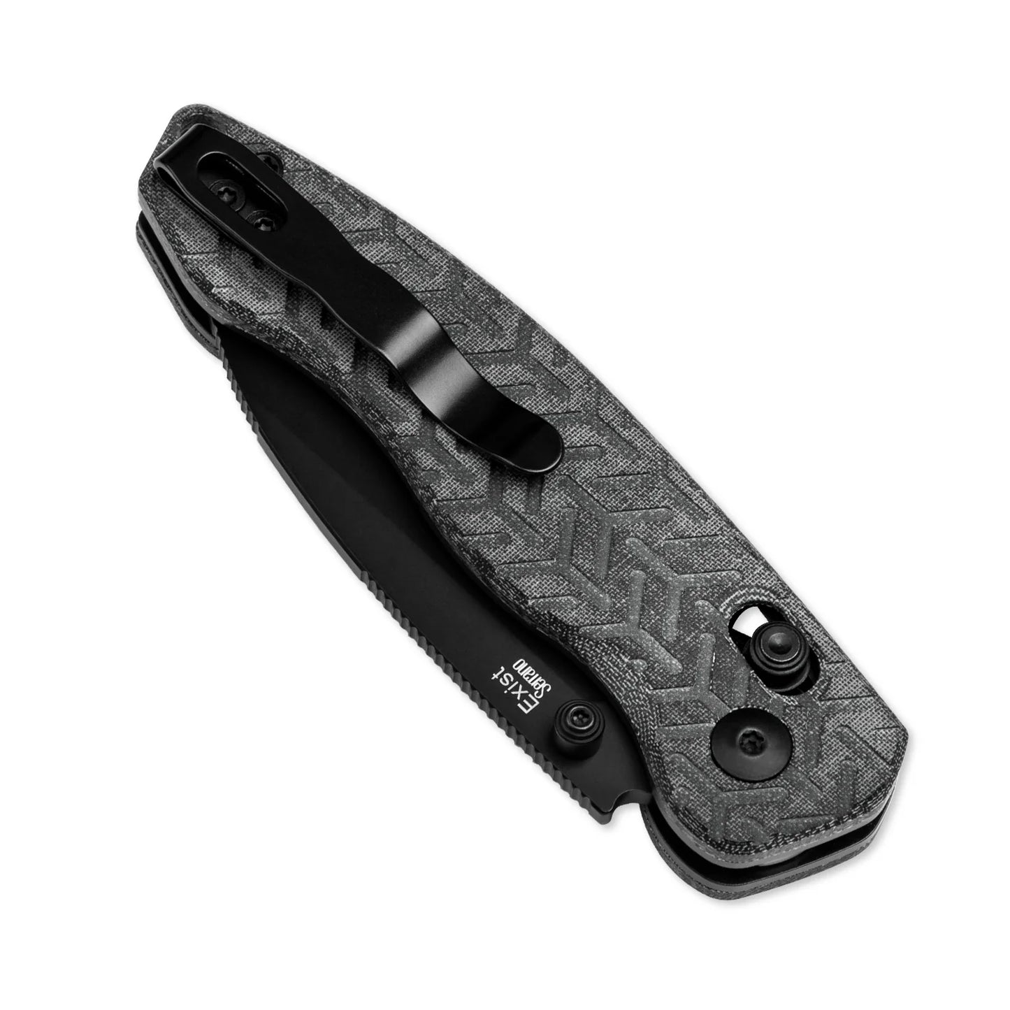 Kizer Exist Clutch-Lock 2.78" Nitro-V Black Micarta Folding Knife V3681A1