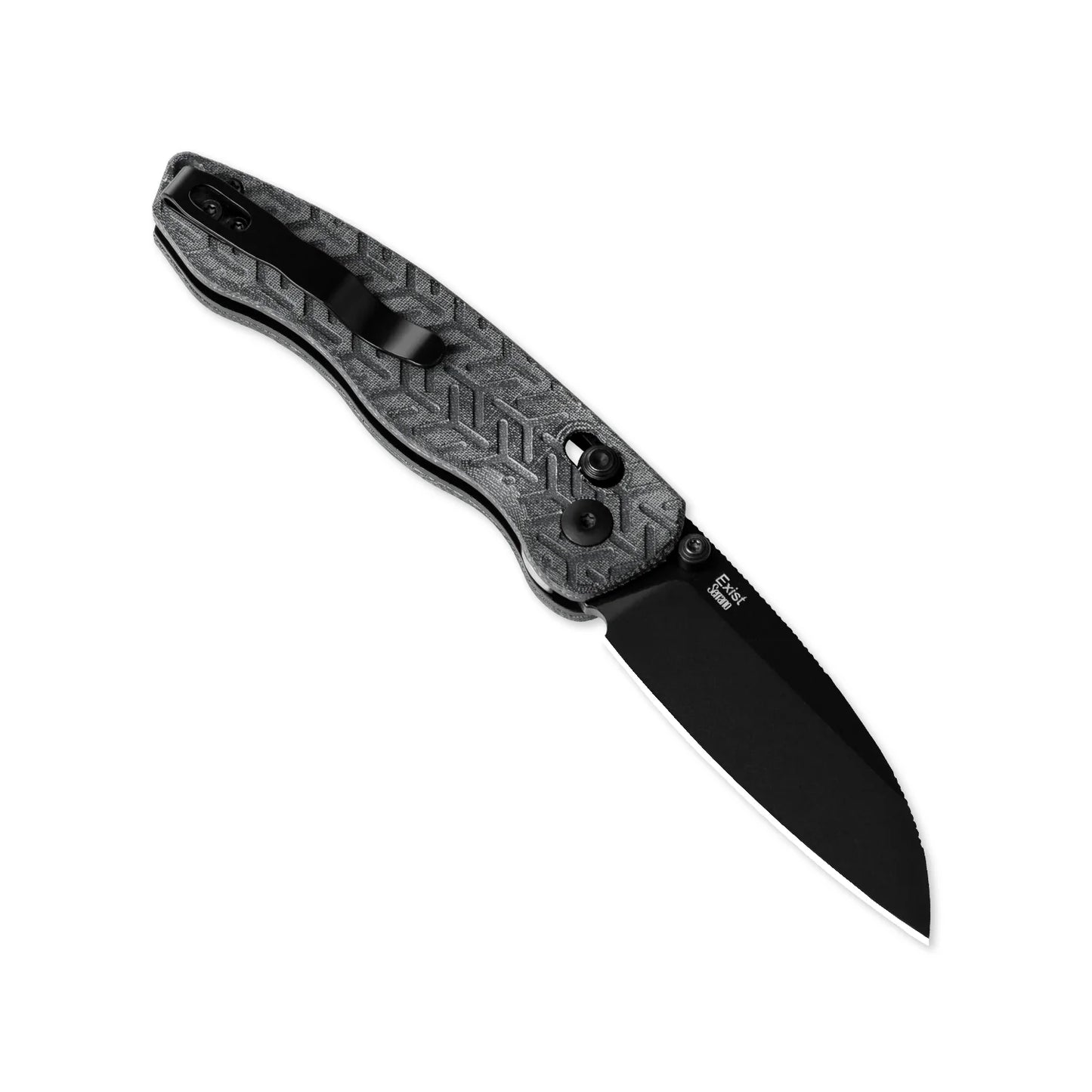 Kizer Exist Clutch-Lock 2.78" Nitro-V Black Micarta Folding Knife V3681A1