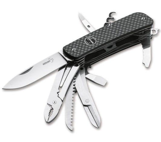 Boker Plus Tech-Tool Carbon 4 Carbon Fiber Multi Tool Knife 01BO826