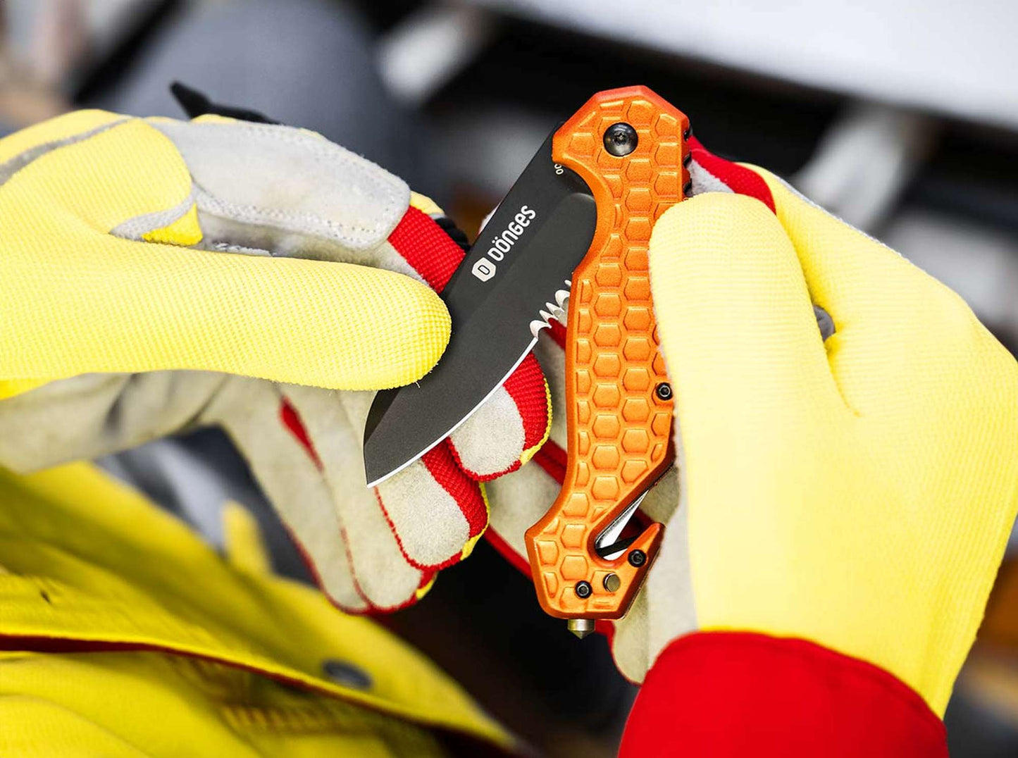 Boker Plus Donges Basic Rescue 3.35" Orange Aluminium Rescue Folding Knife