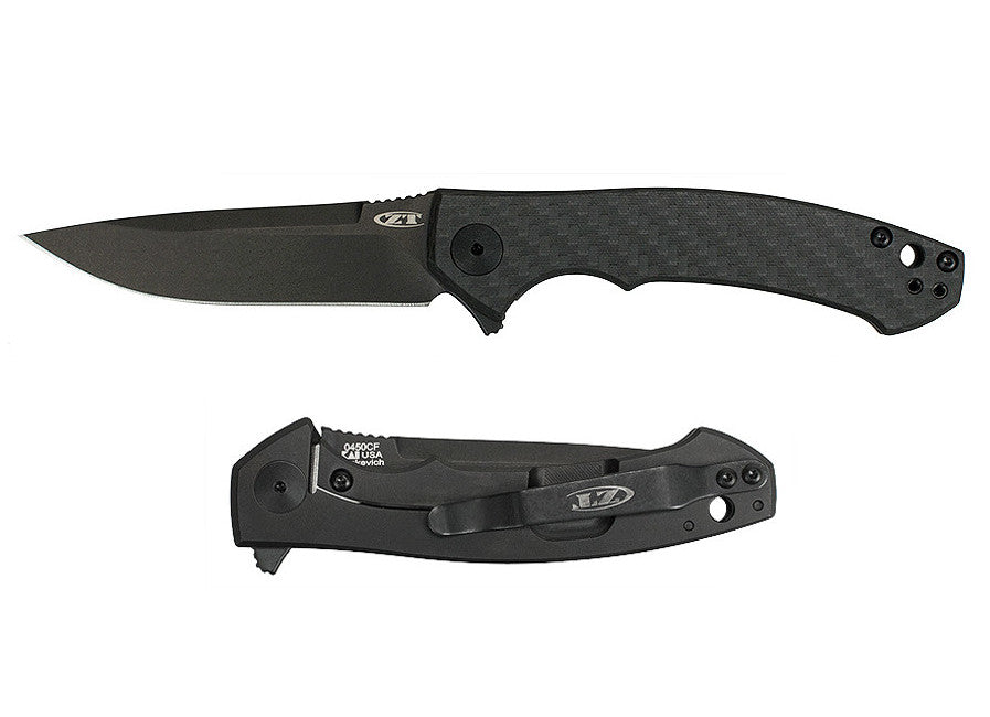 Zero Tolerance 0450CF Sinkevich 3.25" S35VN Black Carbon Fiber Titanium Folding Knife