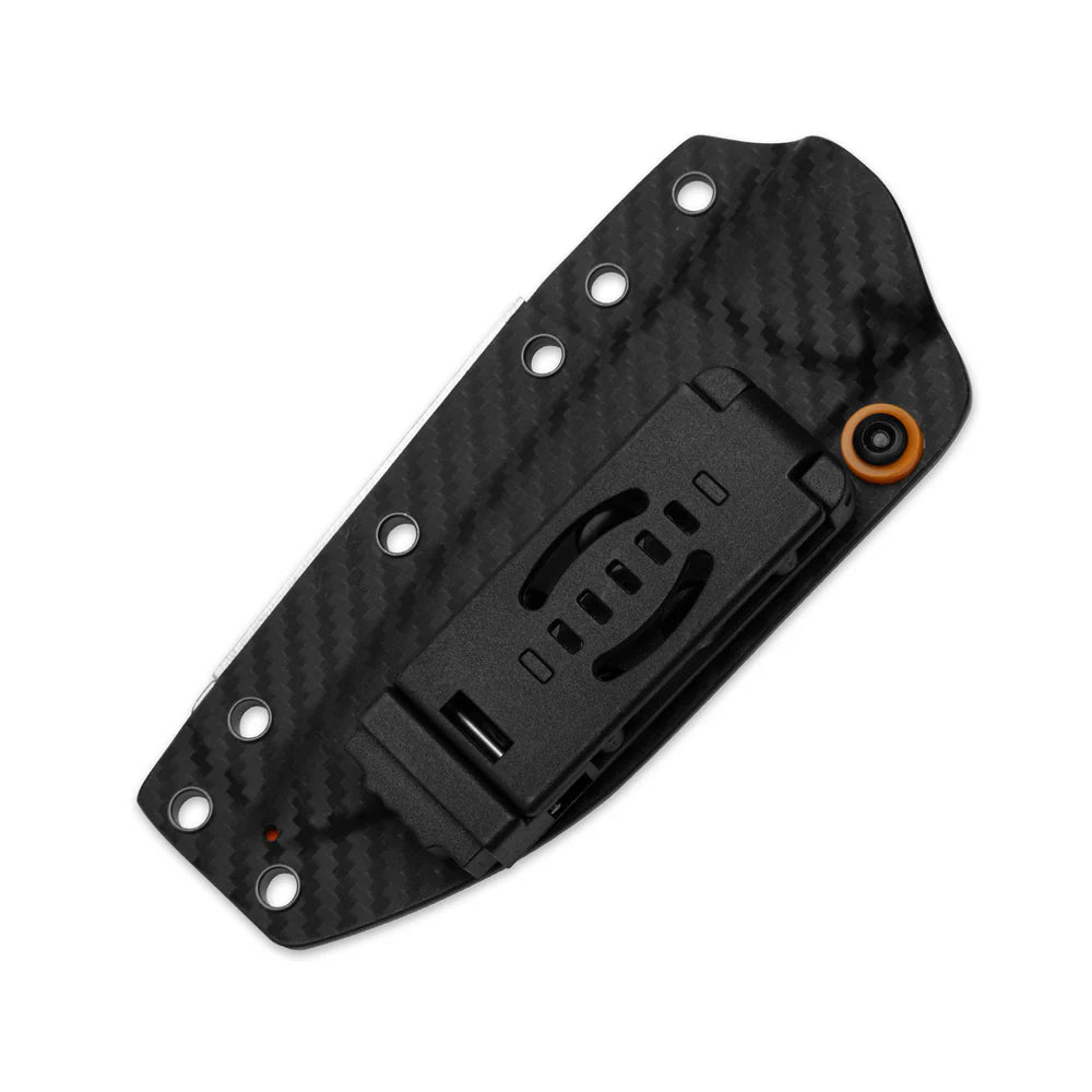 Kizer Evenki 3 4.48" AEB-L Black Orange G10 Fixed Blade Knife 1099A1