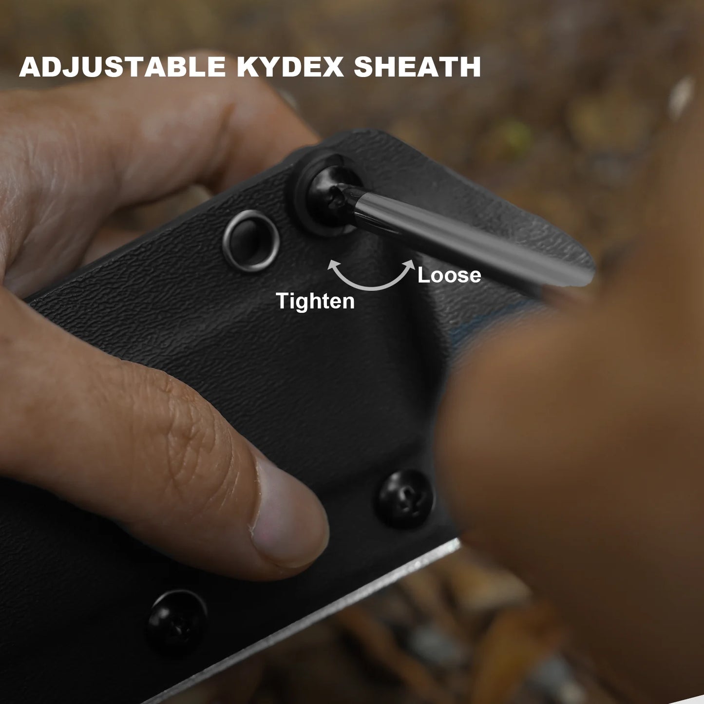 Kizer Polaris 4.23" AEB-L Scandi Grind Black/Brown Micarta G10 Fixed Blade Knife 1100A1