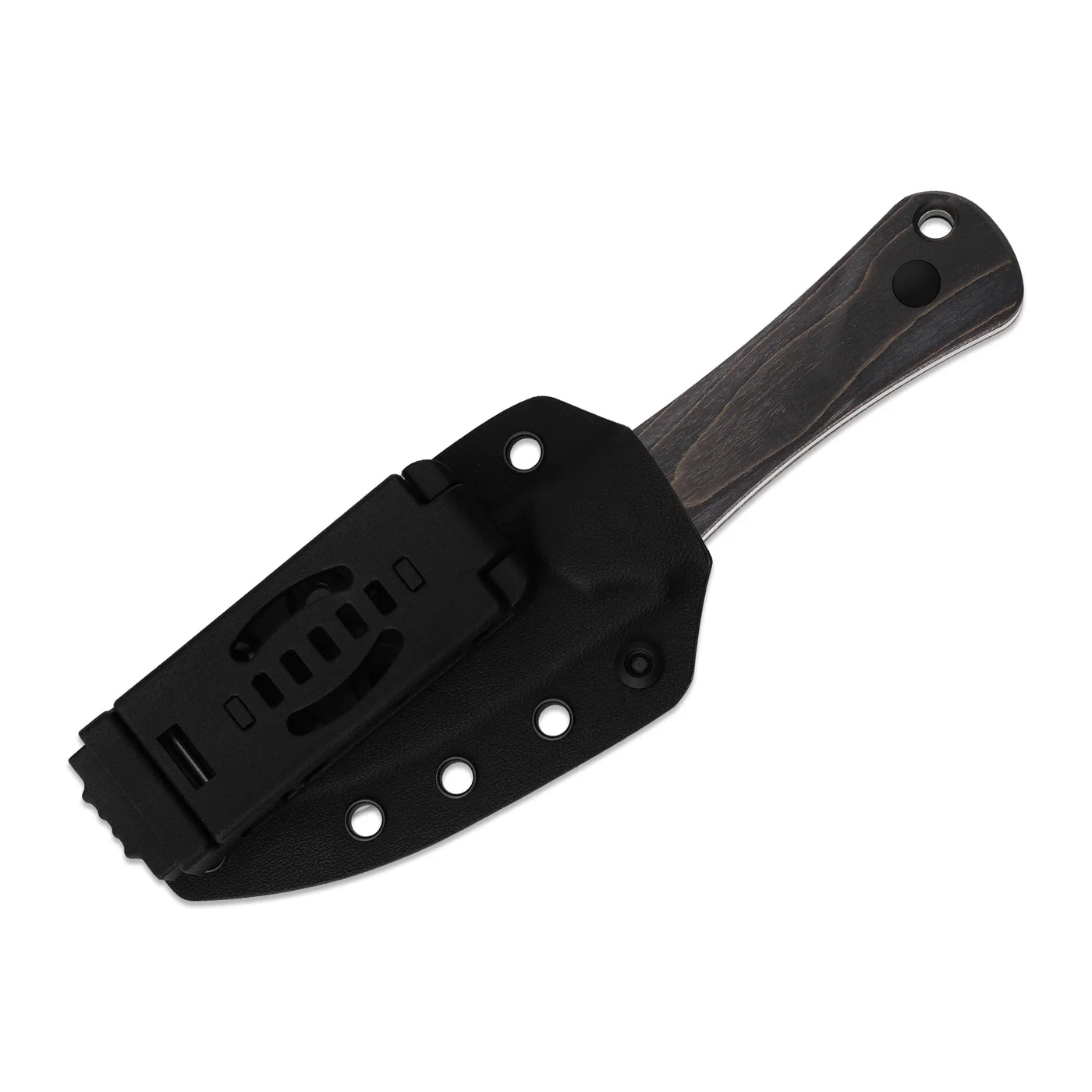 Kizer Bone 3.23" AEB-L Stabilized Wood Fixed Blade Knife by Maverick Customs 1112A4