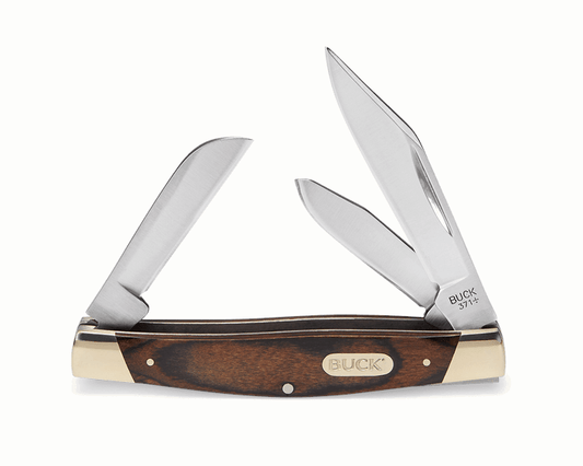 Buck 371 Woodgrain Stockman Pocket Folding Knife