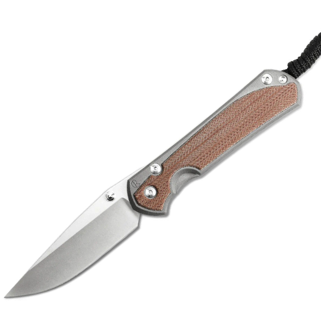 Chris Reeve Large Sebenza 31 Natural Canvas Micarta 3.61" CPM Magnacut Titanium Folding Knife L31-1212