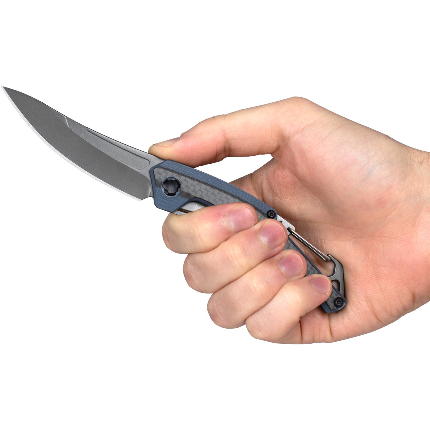 Kershaw Reverb XL 3.25" PVD Blue G10 Carbon Fiber Folding Knife 1225