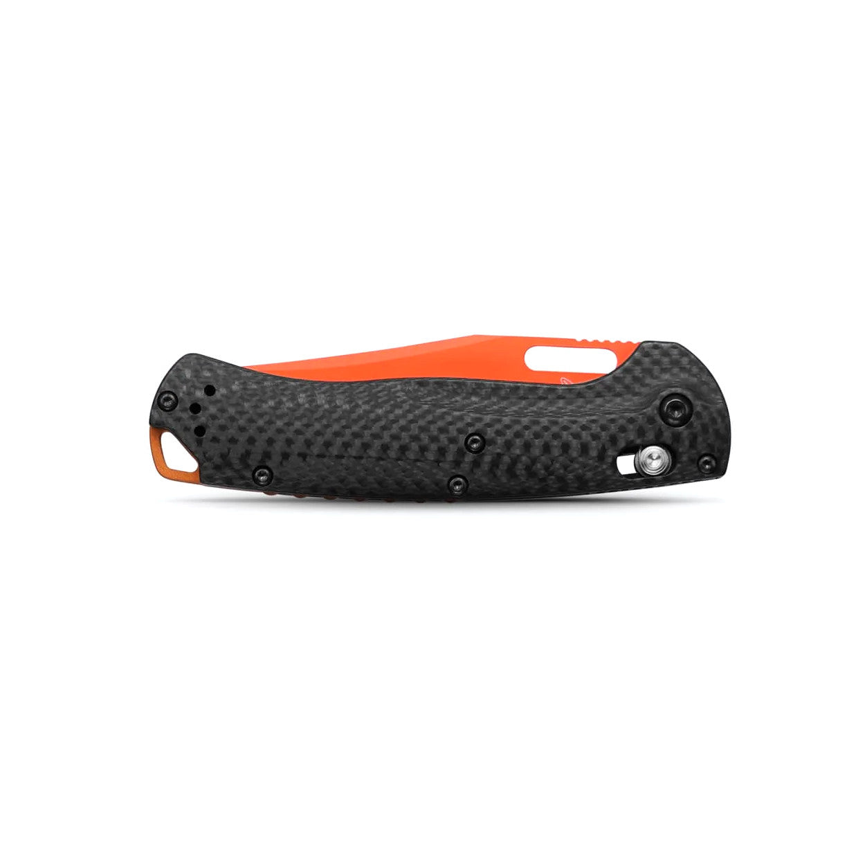 Benchmade 15535OR-01 Taggedout 3.5" CPM-MagnaCut Orange Cerakote Folding Knife with Carbon Fiber Handles
