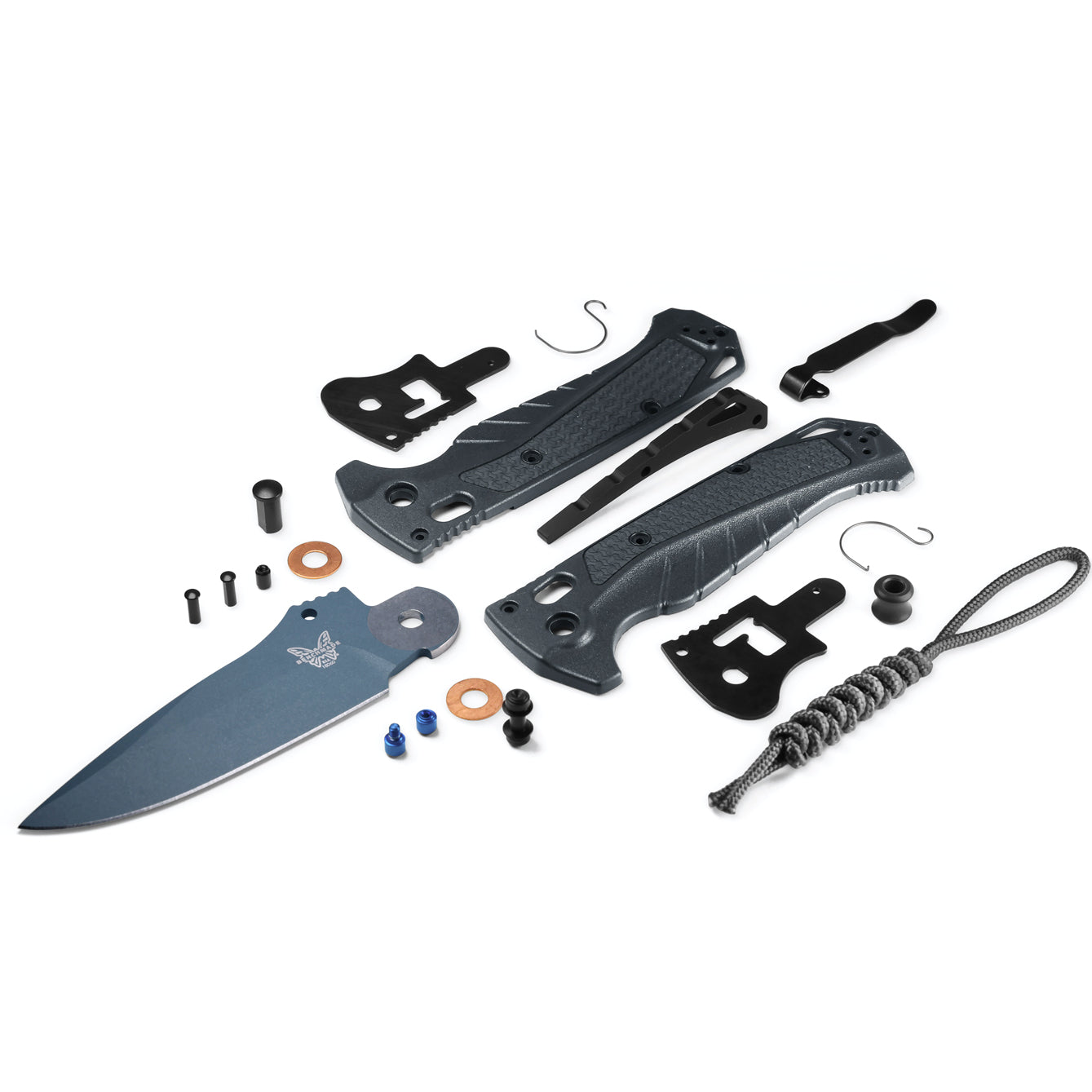 Benchmade 18060BT-01 Adira 3.88" CPM-Magnacut Cerakote Blue Tempest Gray Folding Knife