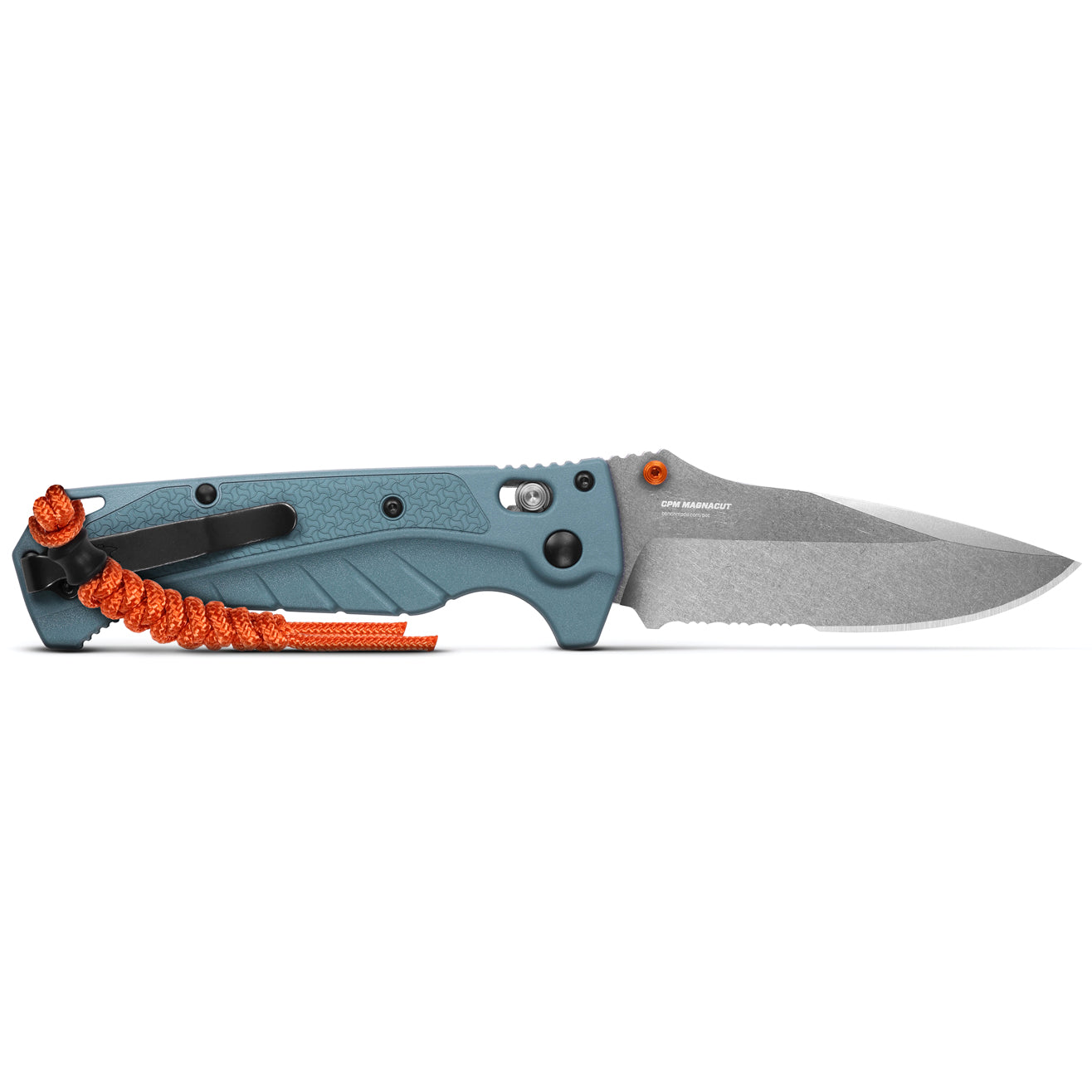 Benchmade 18060S Adira Serrated 3.88" CPM-Magnacut Depth Blue Grivory Folding Knife
