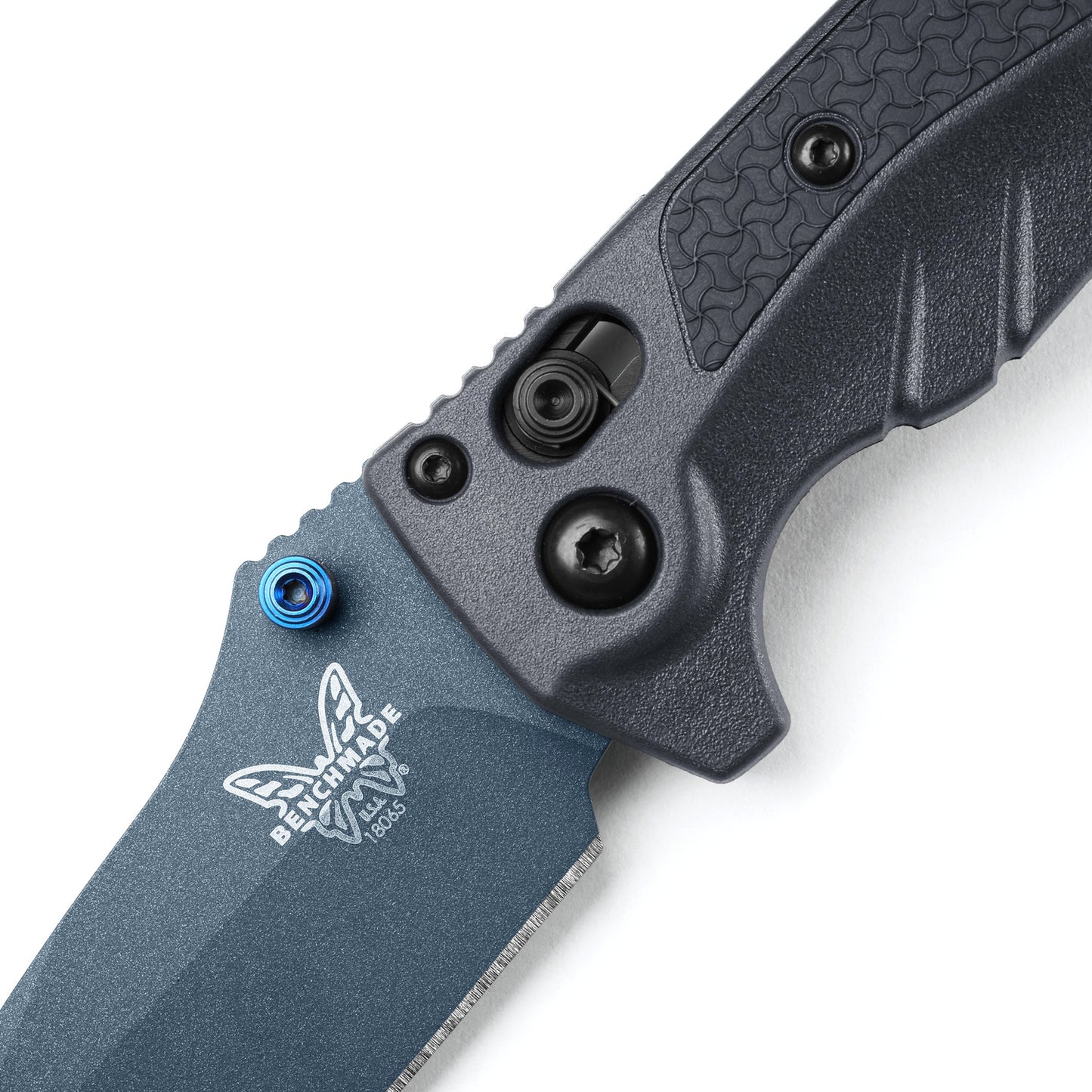 Benchmade 18065BT-01 Mini Adira 3.21" CPM-Magnacut Cerakote Blue Tempest Gray Folding Knife