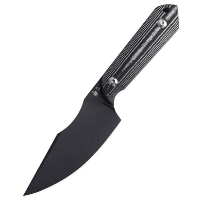 Kizer Harpoon 3.86" Black D2 Micarta Fixed Blade Knife by Maverick Customs 1040