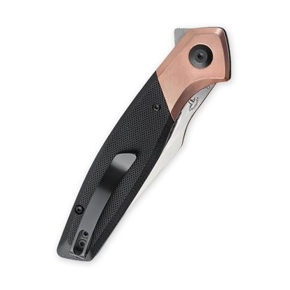 Kizer Grazioso 3.25" N690 Copper G10 Folding Knife by Sherif Manganas V4572N1