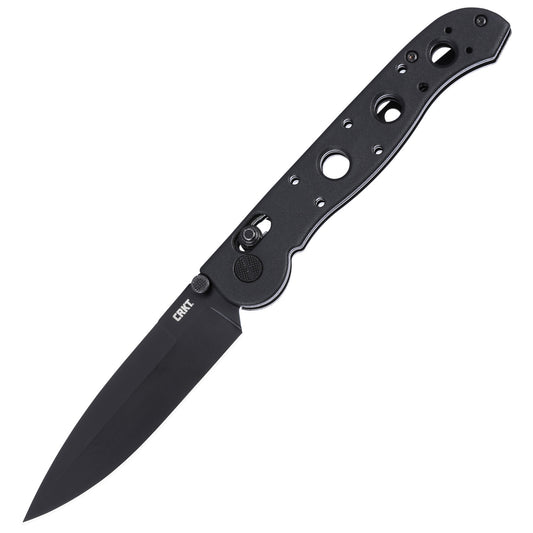 CRKT M16-03XK 3.57" D2 IKBS Crossbar Lock Black Grivory Folding Knife by Kit Carson
