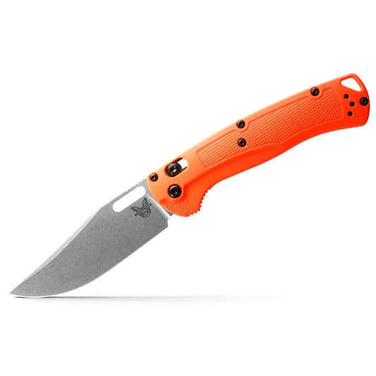 Benchmade 15535 Taggedout 3.5" CPM-154 Orange Grivory Folding Knife