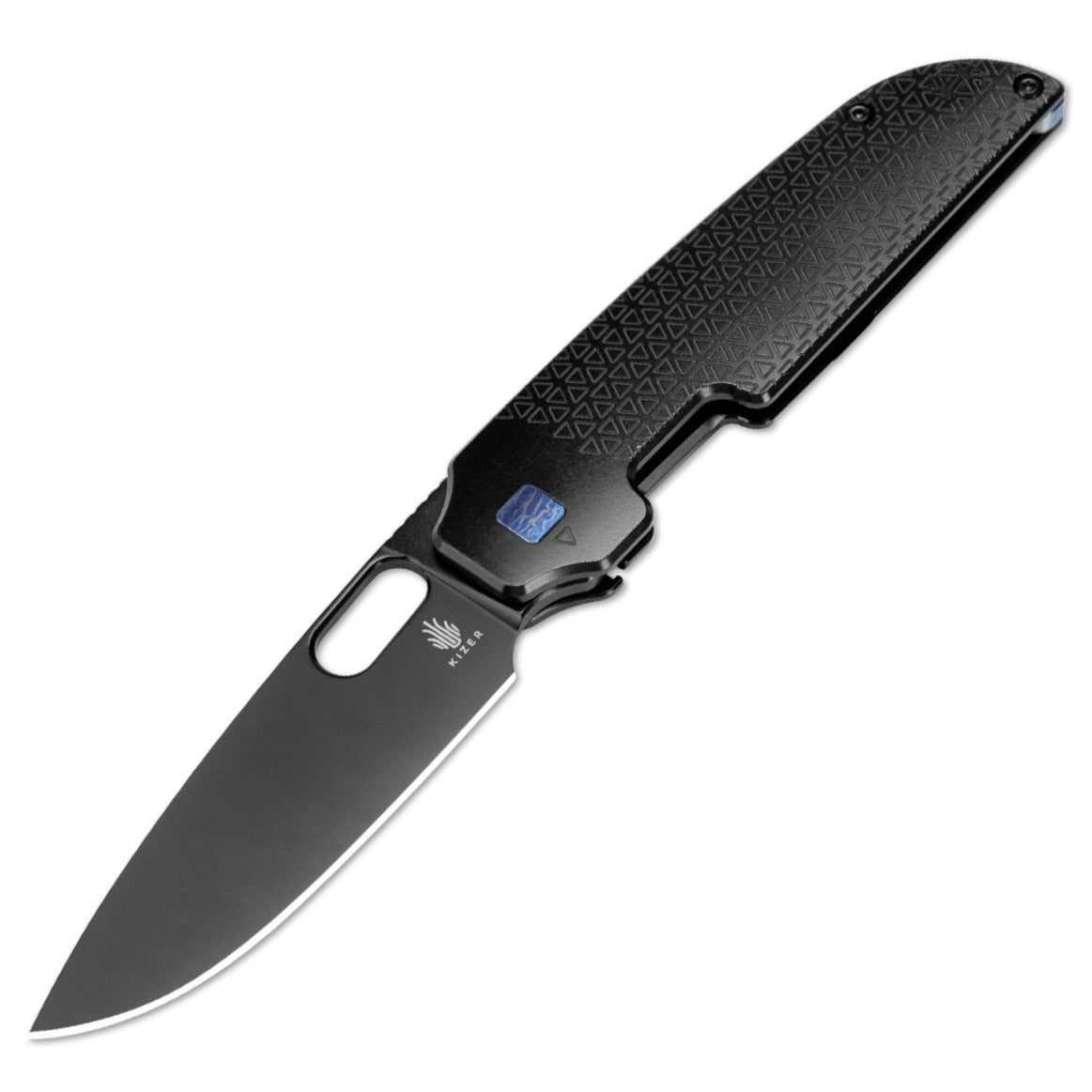 Kizer Varatas Black 3.27" S35VN Titanium Folding Knife Ki3637A2