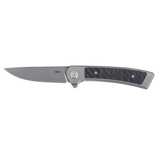 CRKT Q Limited Edition 3.31" Magnacut IKBS Titanium Carbon Fiber Folding Knife by Richard Rogers Design 7074 - Made in Italy