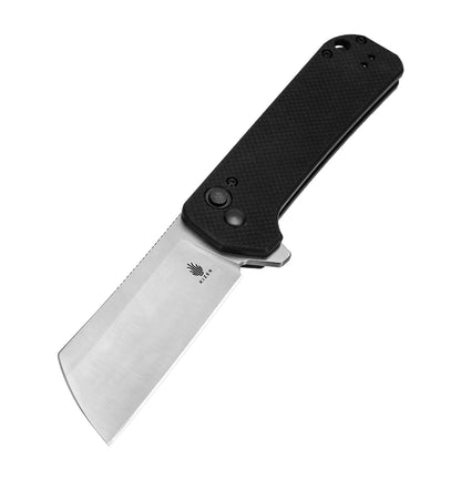 Kizer Ruler 3.35" 9Cr18MoV Sheepsfoot G10 Button-Lock Folding Knife L4003A1