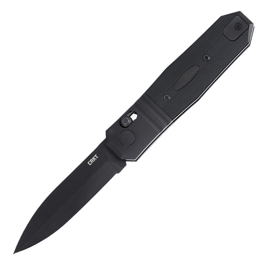 CRKT Redemption Compact 3.28" Magnacut Black Cerakote G10 Folding Knife by Ken Onion - Made in USA
