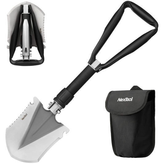 NexTool Multi Functional Folding Shovel with Aluminium Alloy Handle