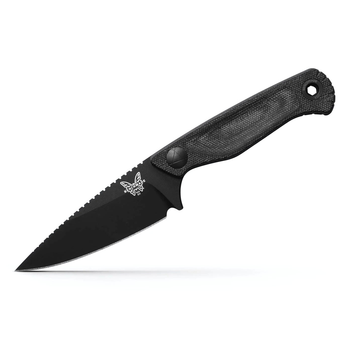 Benchmade 203BK-02 Dacian 3.54" CPM-Magnacut Black Cerakote Black Micarta Fixed Blade Knife