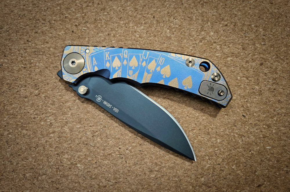 Spartan Blades SHF 2022 Special Edition Royal Flush 4" CPM S45VN Stonewashed Titanium Folding Knife