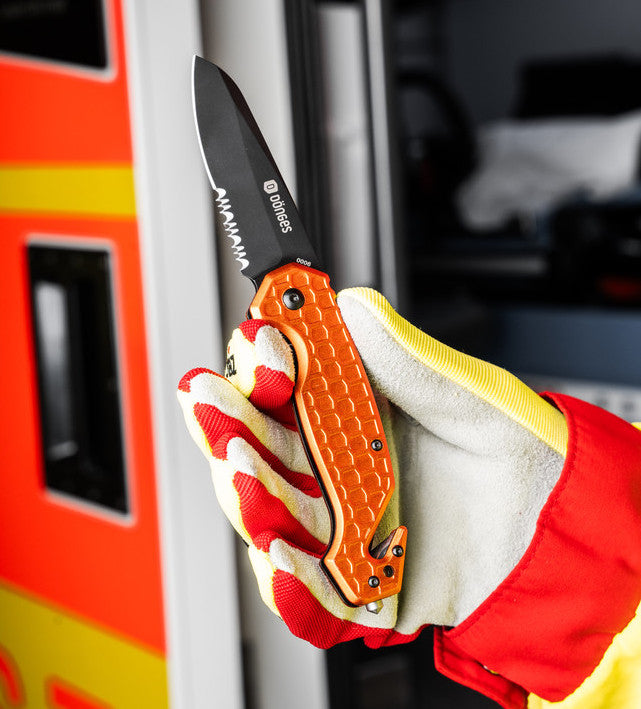 Boker Plus Donges Basic Rescue 3.35" Orange Aluminium Rescue Folding Knife