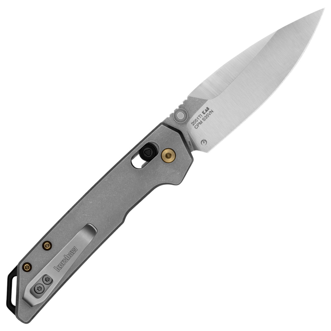 Kershaw Mini Iridium Limited Exclusive 3" CPM S35VN DuraLock KVT Titanium Folding Knife 2051TI