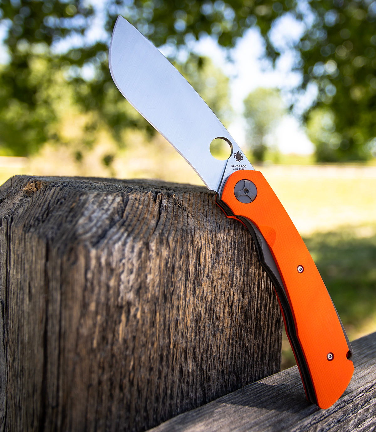 Spyderco Nati Amor Subvert 4.14" CPM S30V Orange G10 Folding Knife C239GPOR