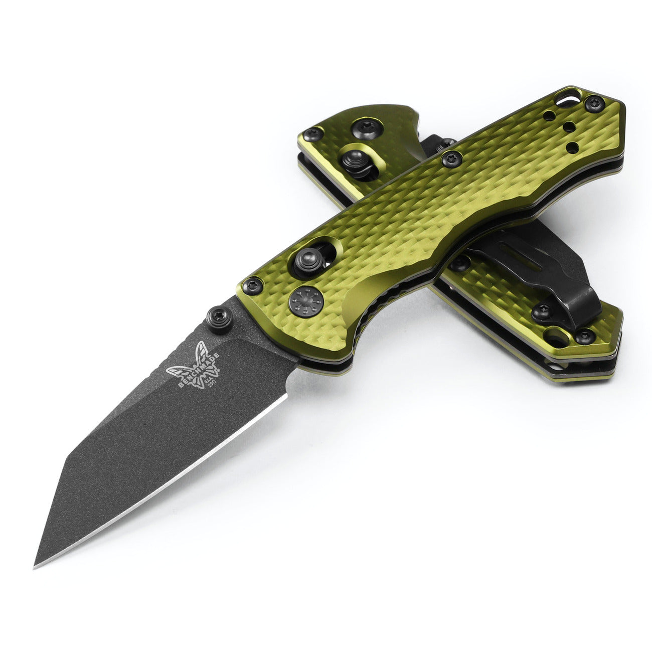 Benchmade 290BK-2 Full Immunity 2.5" CPM-M4 Compact Folding Knife Woodland Green Aluminum Handle