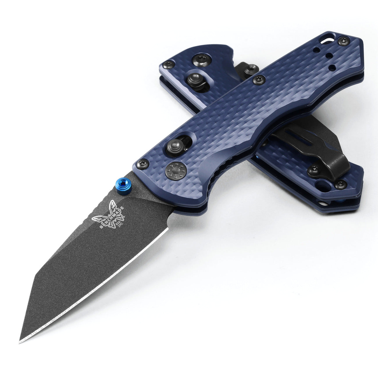 Benchmade 290BK Full Immunity 2.5" CPM-M4 Compact Folding Knife Crater Blue Aluminum Handle