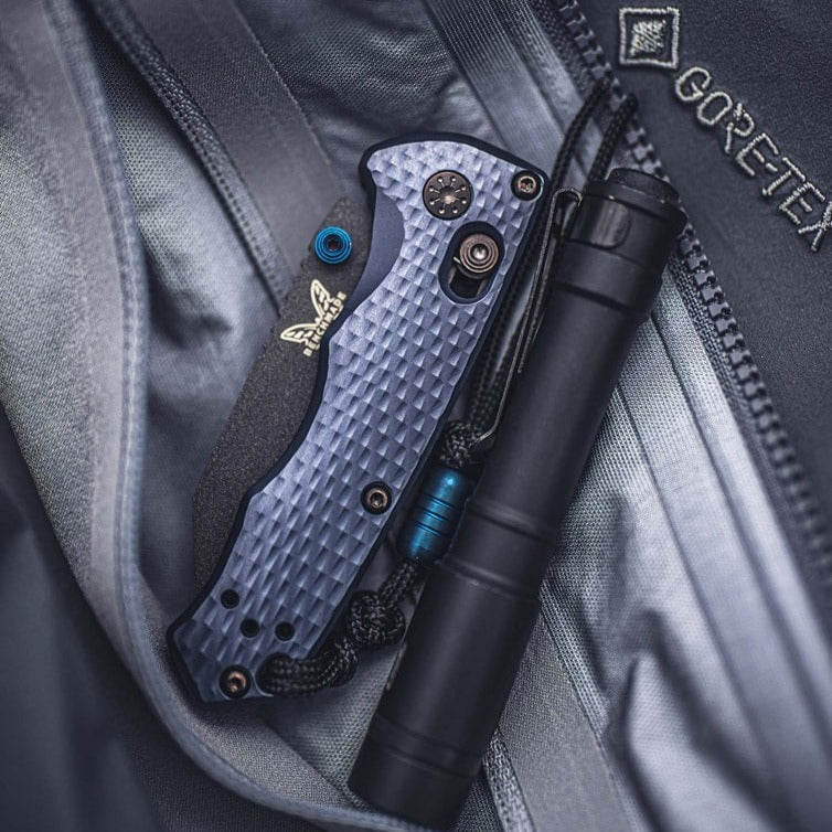 Benchmade 290BK Full Immunity 2.5" CPM-M4 Compact Folding Knife Crater Blue Aluminum Handle