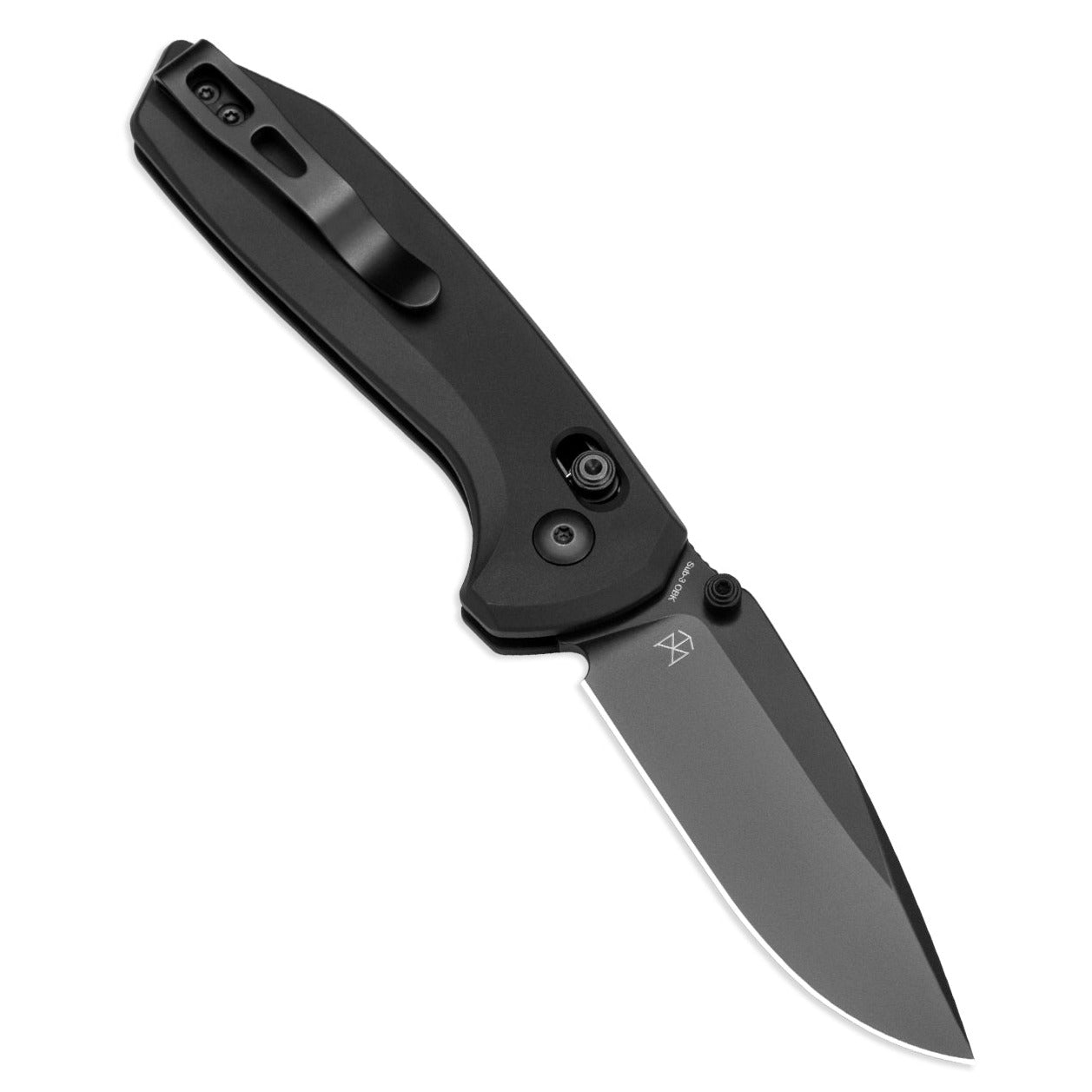 Kizer Sub-3 OBK 2.94" 154CM Black Aluminium Clutch-Lock Folding Knife by Mikey Carlson V3650C1