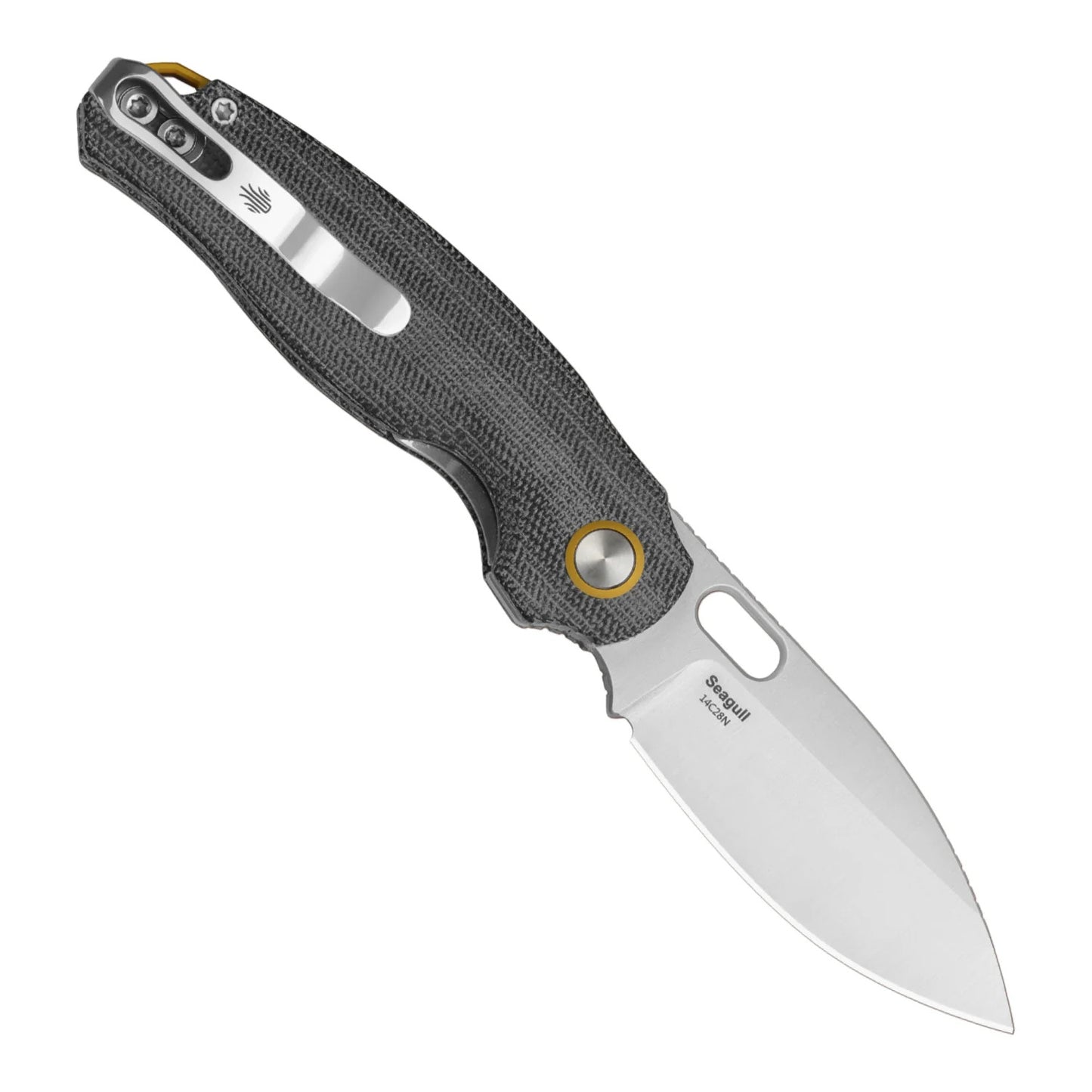 Kizer Seagull 2.9" 14C28N Gray Micarta Folding Knife V3770A1