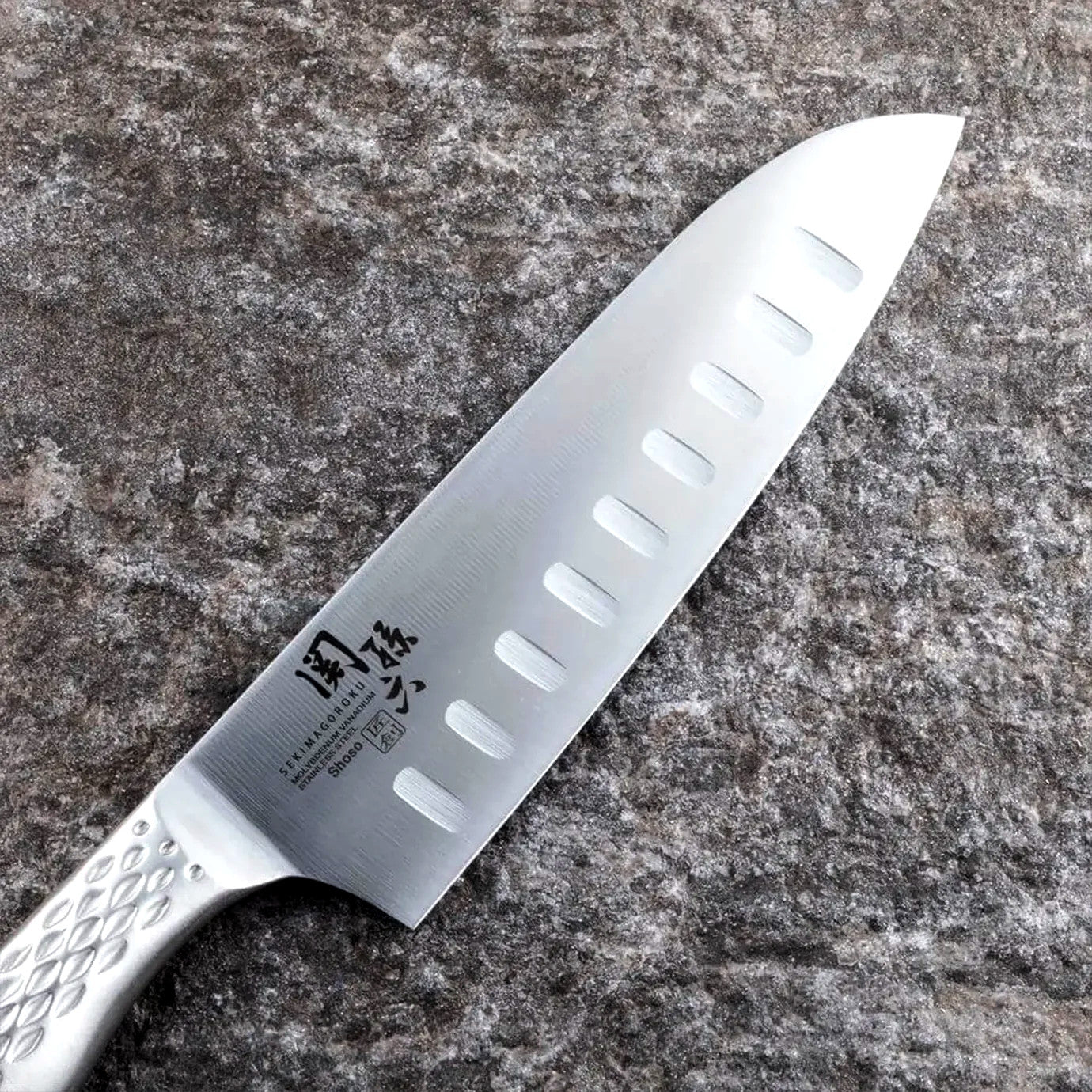 Seki Magoroku Shoso DSR-1K6 Santoku Dimpled Kitchen Knife 165mm AB5157 Made in Japan