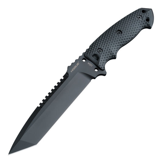 Hogue EX-F01 7" A2 Black Cerakote G10 Tanto Fixed Blade Knife