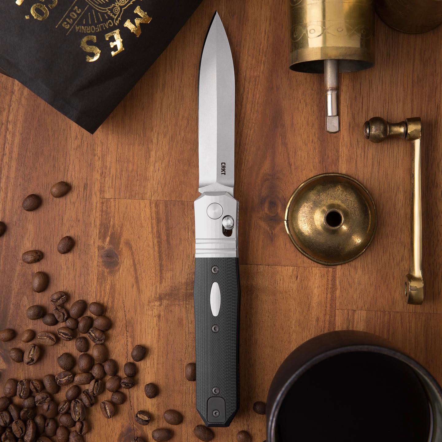 CRKT Redemption 4.06" Magnacut Crossbar Lock G10 Folding Knife by Ken Onion - Made in USA