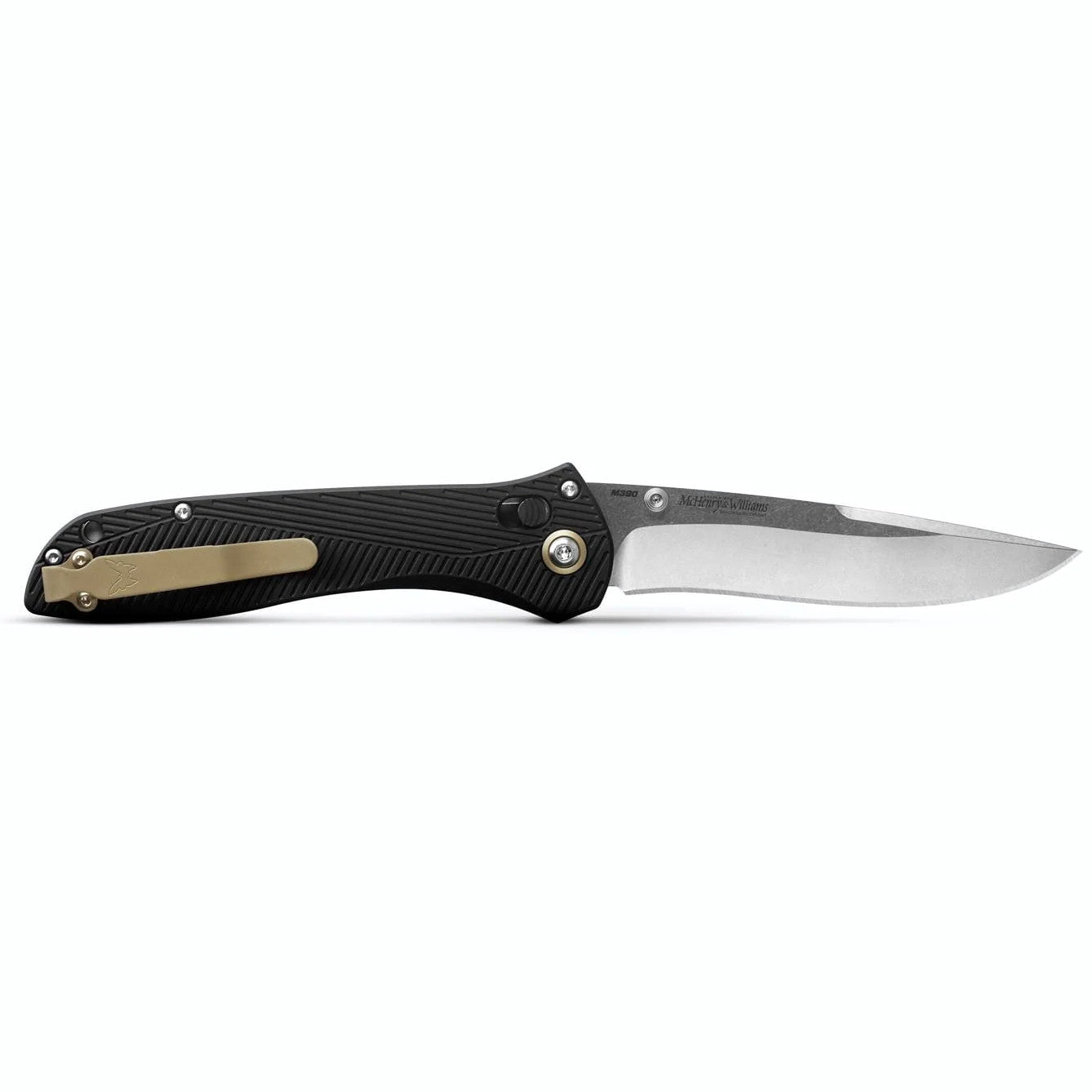 Benchmade 710-25 McHenry & Williams 4" M390 Black Aluminium Folding Knife