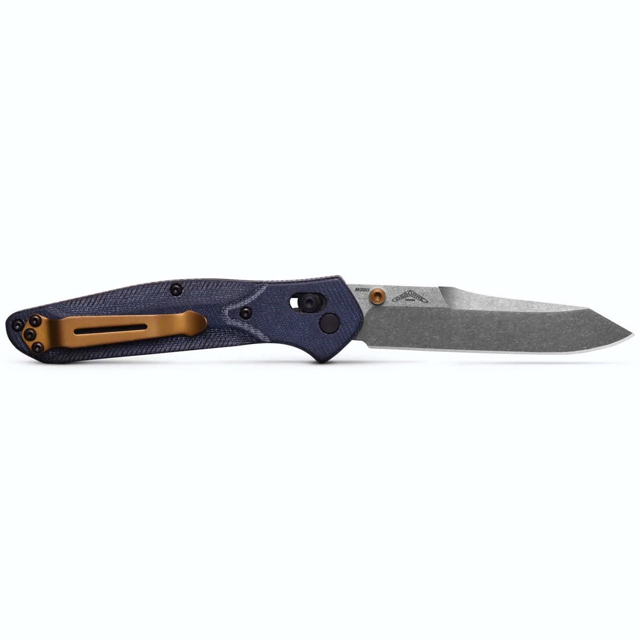 Benchmade 940-04 Osborne 3.4" M390 Denim Micarta Folding Knife