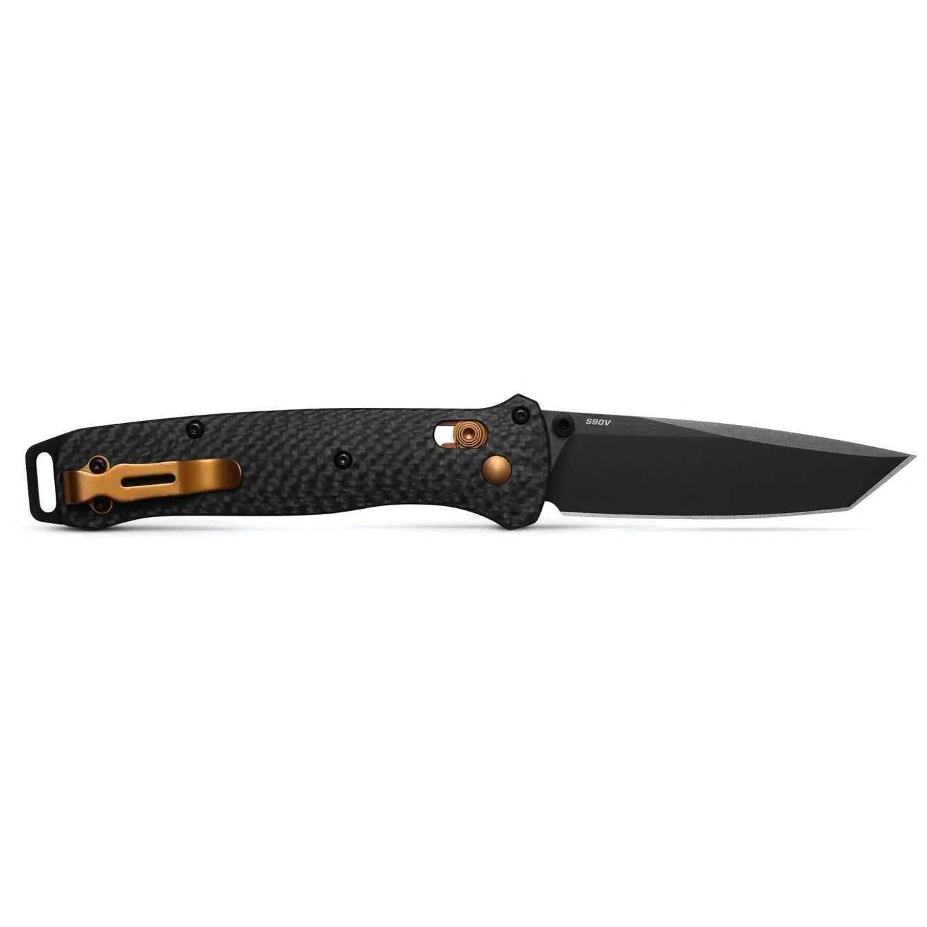 Benchmade 537BK-10 Bailout 3.38" CPM-S90V PVD Tanto Folding Knife with Carbon Fiber Handle
