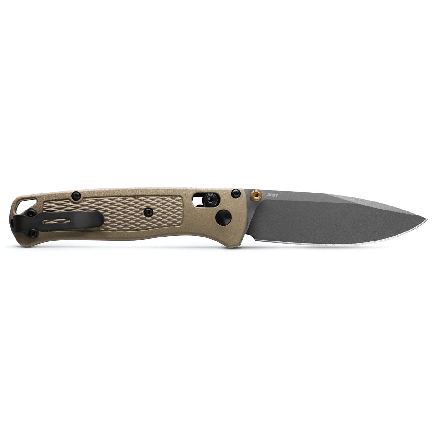 Benchmade 535GRY-1 Bugout AXIS Gray 3.24" CPM-S30V Folding Knife with Ranger Green Grivory Handle