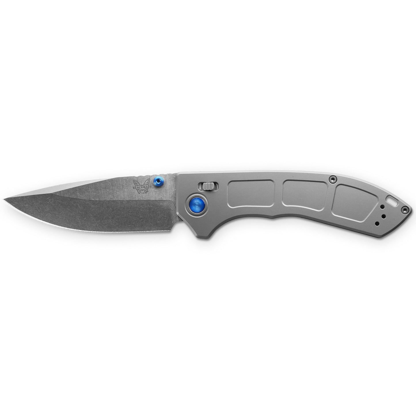Benchmade 748 Narrows 3.43" M390 Gray Titanium Folding Knife