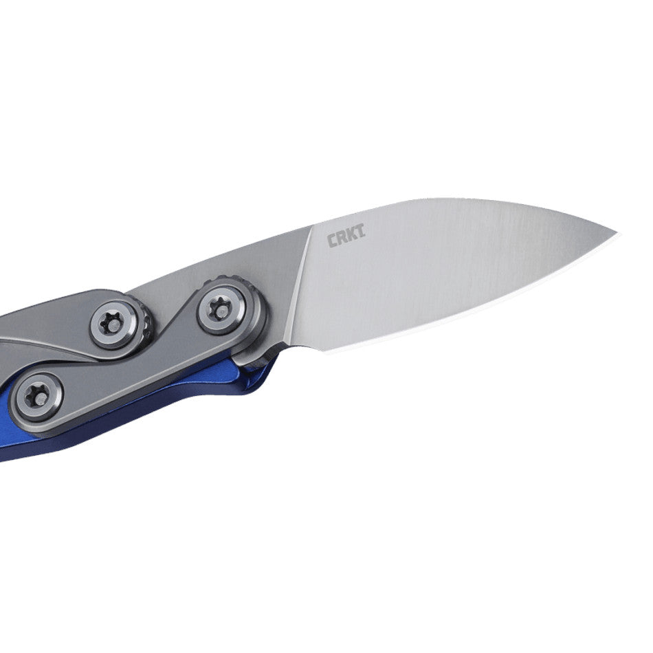 CRKT Provoke EDC 2.56" D2 Satin Blue Folding Knife - Joe Caswell Design 4050