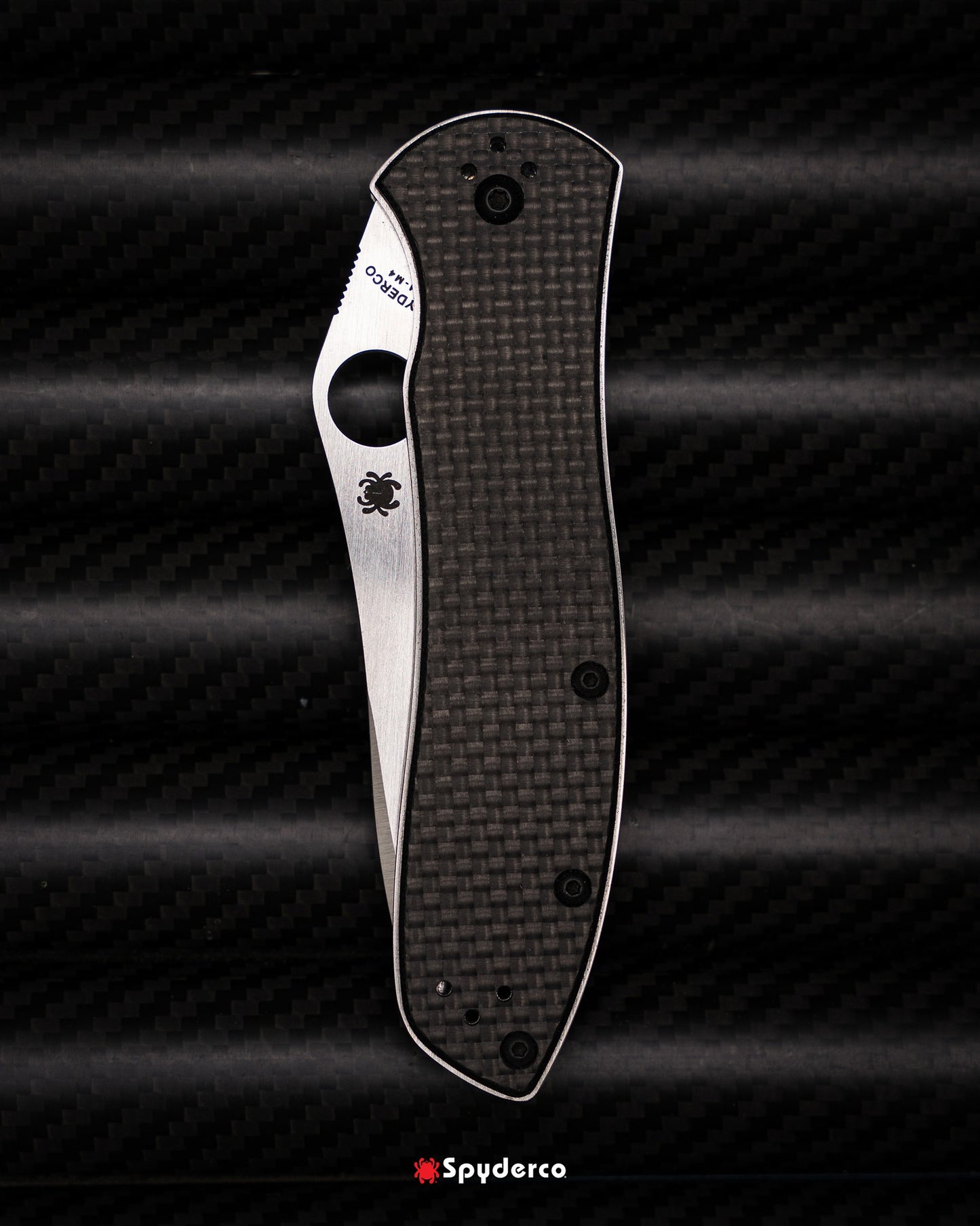 Spyderco Gayle Bradley 2 3.66" CPM M4 Carbon Fiber Folding Knife C134CFP2
