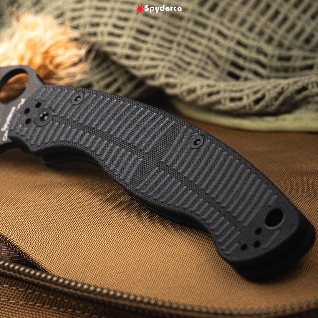 Spyderco Military 2 Salt 4" CPM Magnacut Black DLC G10 Folding Knife C36GMCBKP2