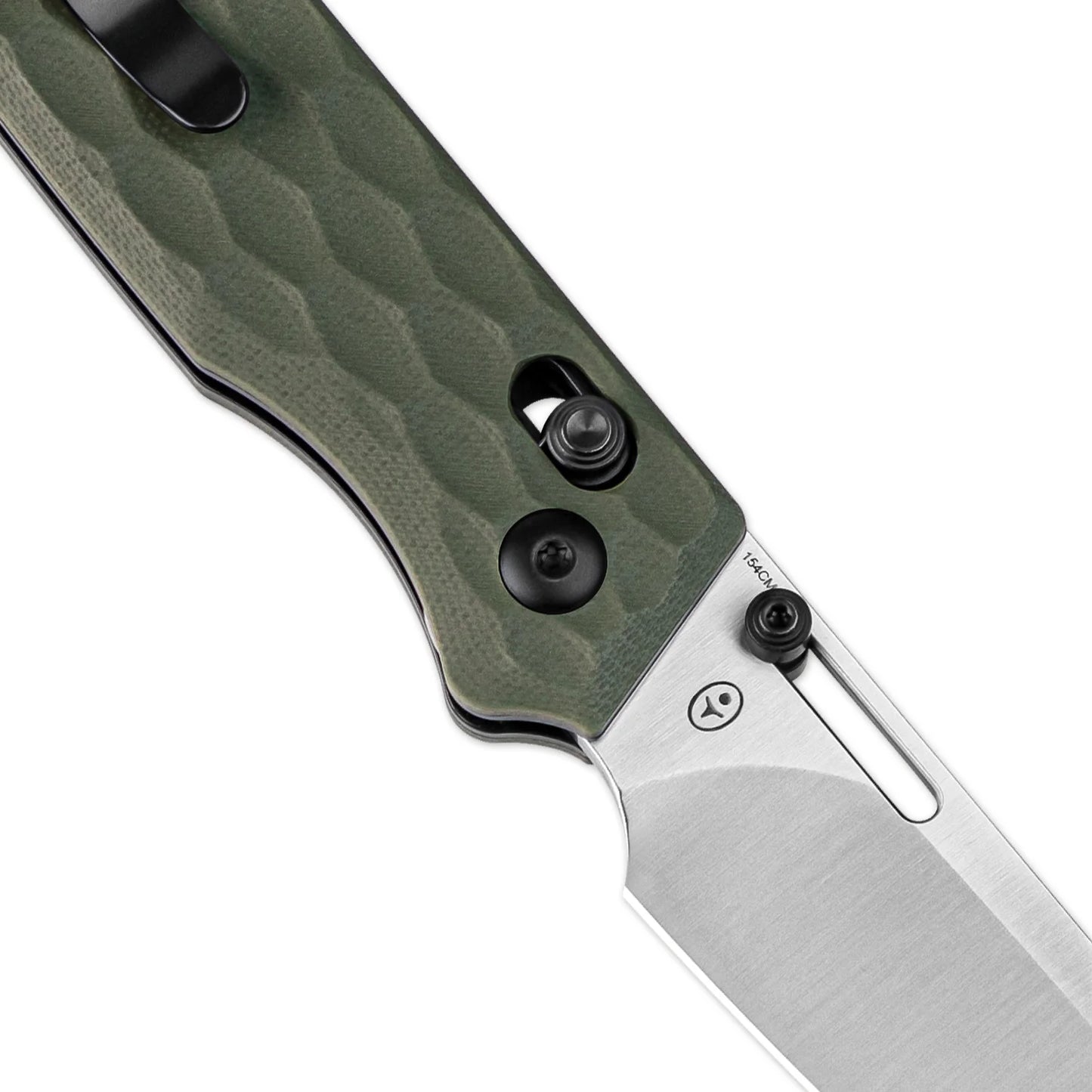 Kizer Task Clutch-Lock 3.04" 154CM Green G10 Folding Knife V3641C3