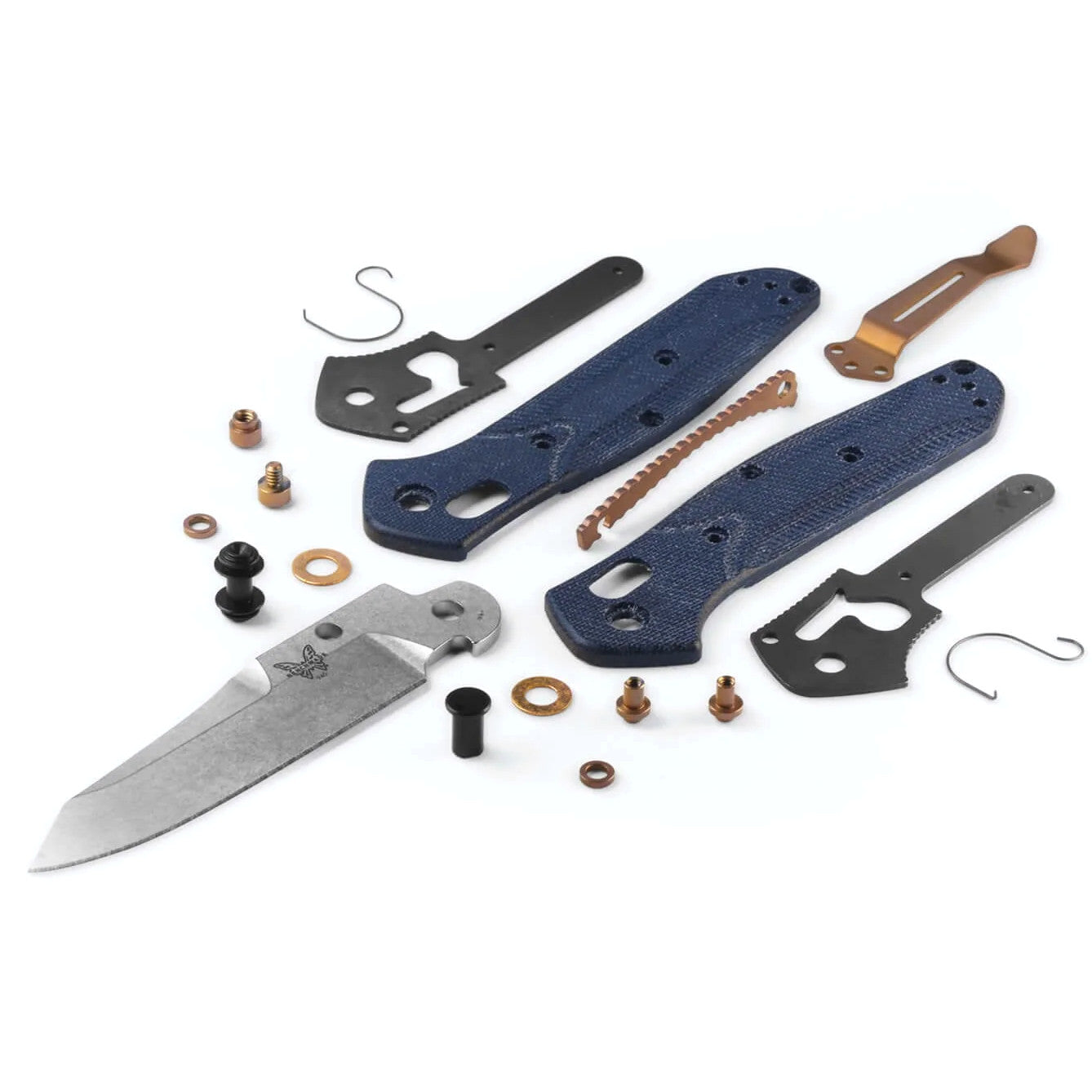 Benchmade 945-04 Mini Osborne 2.92" M390 Denim Micarta Folding Knife