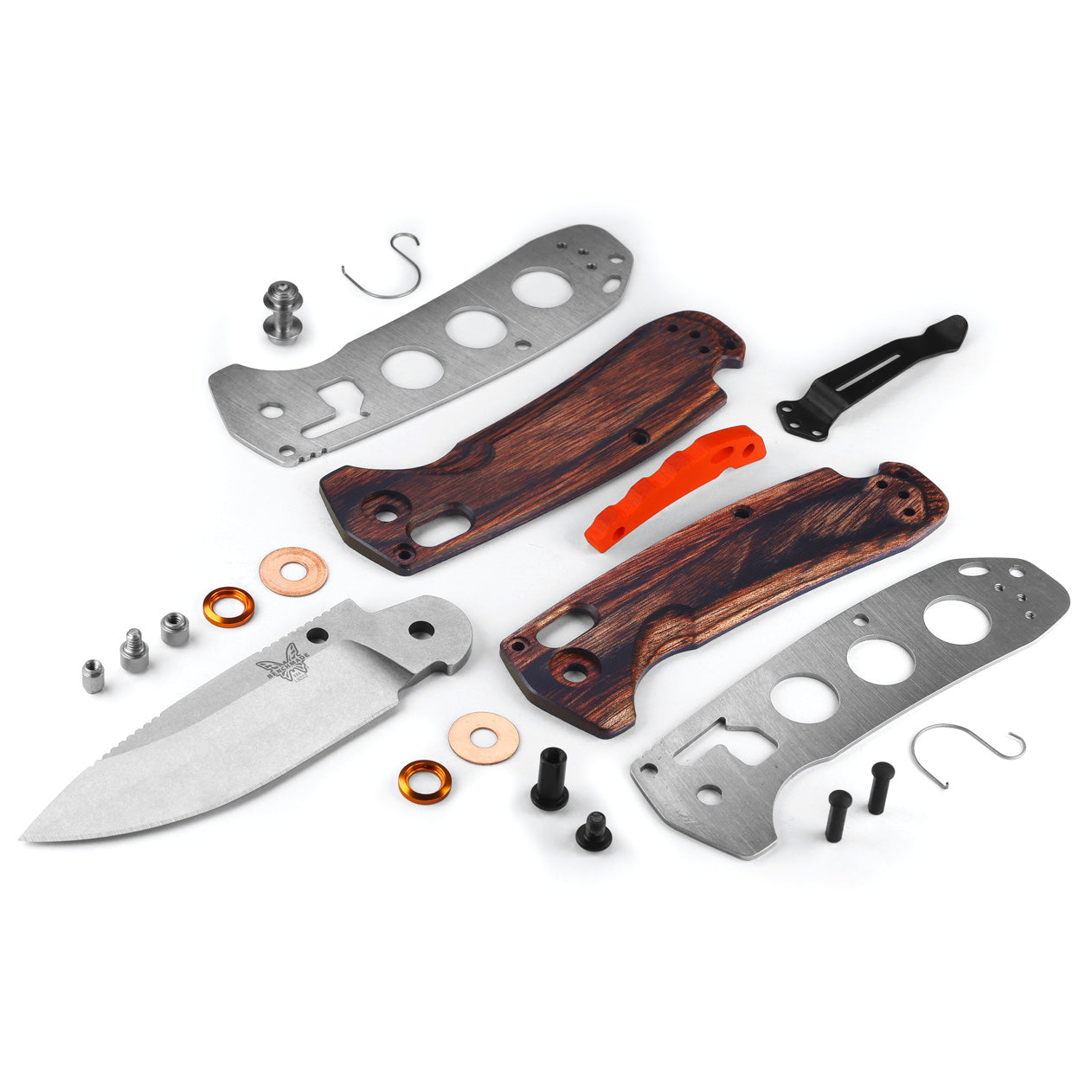 Benchmade 15032 North Fork 2.97" CPM-S30V Folding Knife with Stabilized Maple Wood Handle
