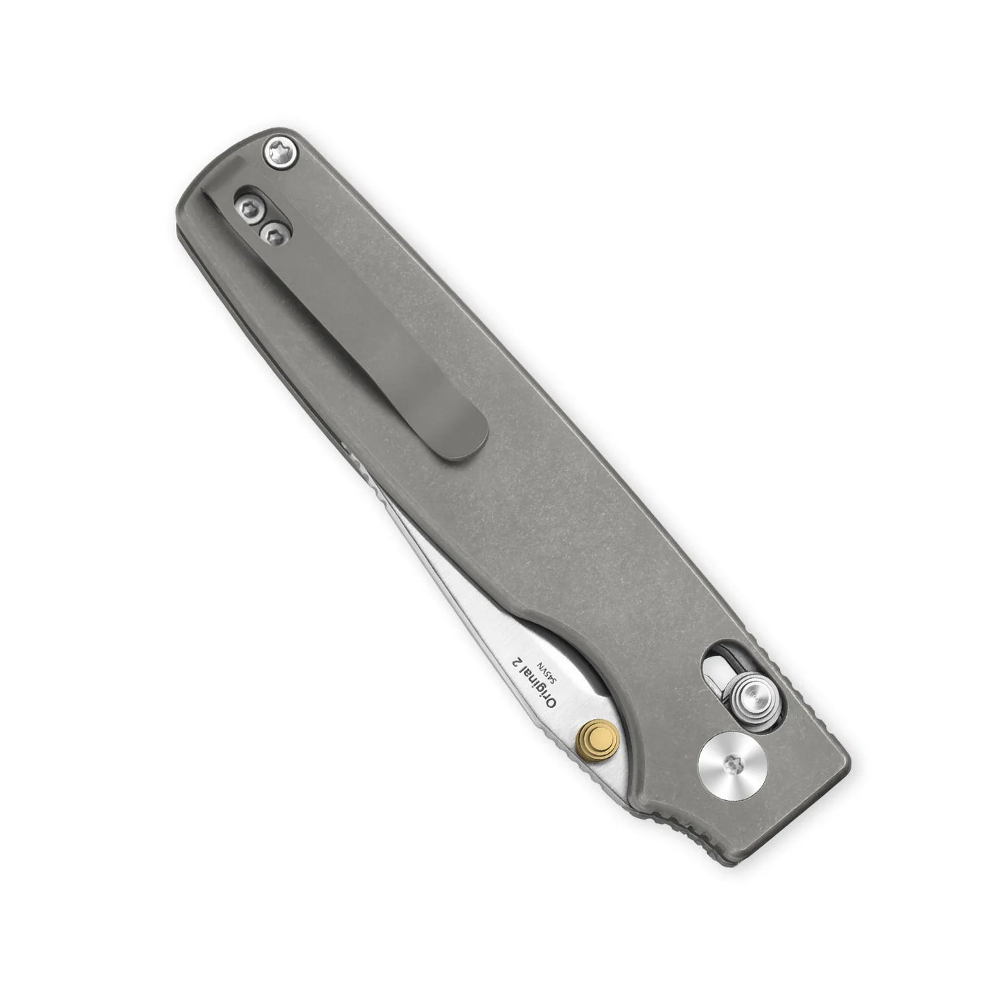 Kizer Original 2 Clutch-Lock 3.19" S45VN Gray Titanium Folding Knife Ki3605.2MA1