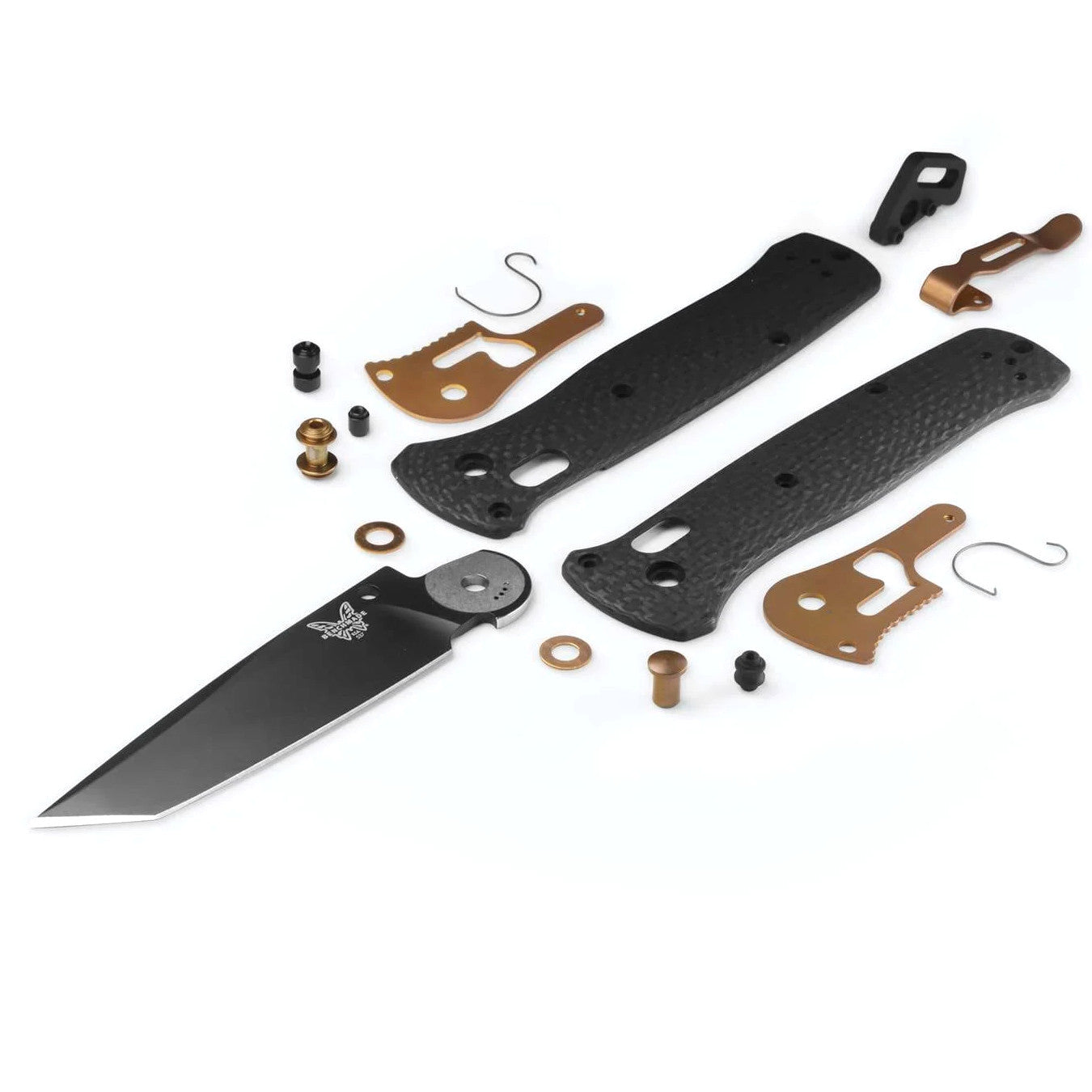 Benchmade 537BK-10 Bailout 3.38" CPM-S90V PVD Tanto Folding Knife with Carbon Fiber Handle